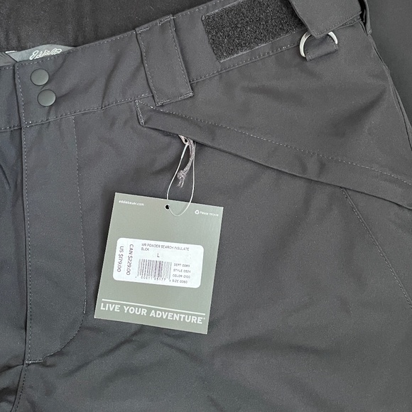 Eddie Bower Women's Powder Search 2.0 Insulated Pants Size L NWT - Picture 2 of 4